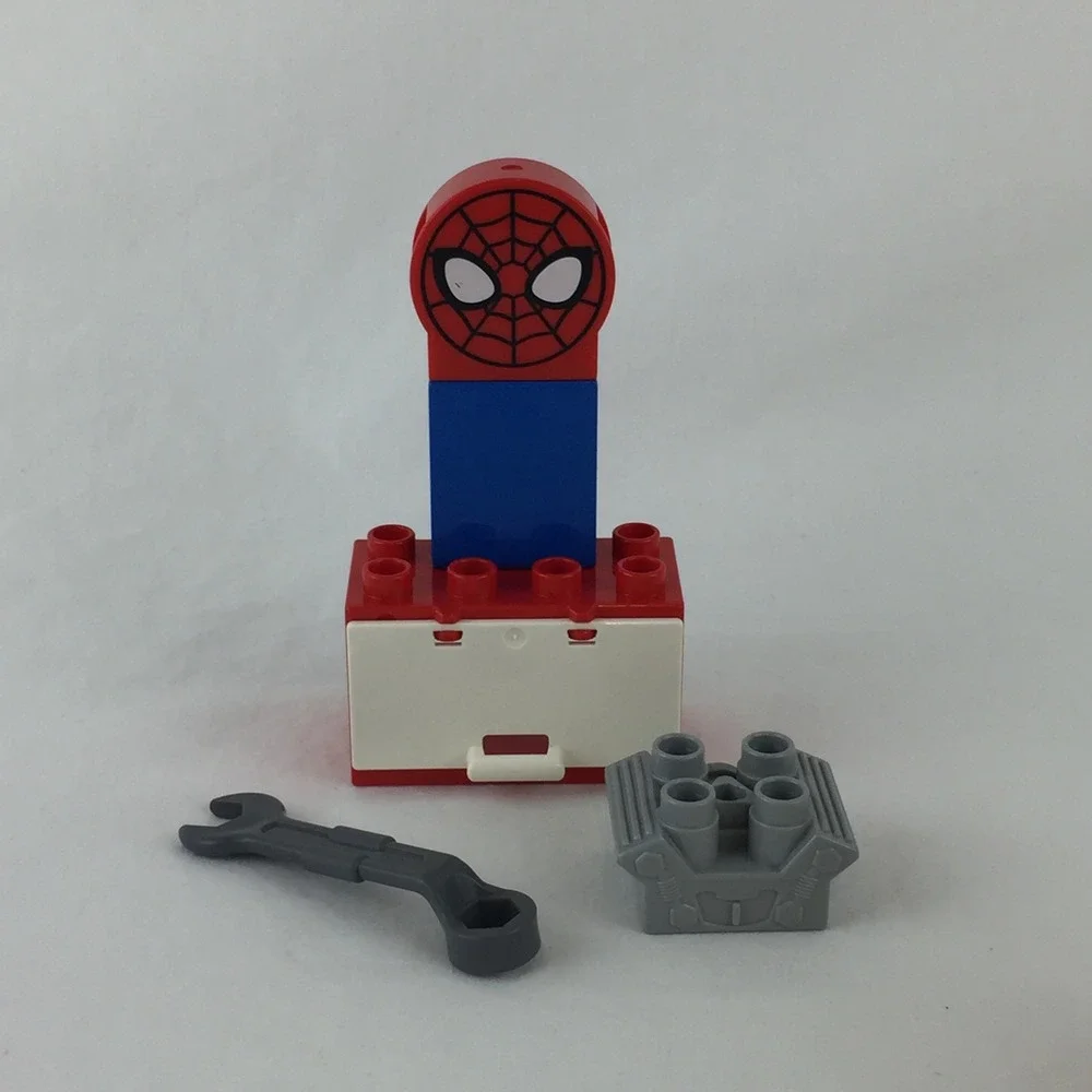 LEGO Duplo Spider-Man Spider-Bike Workshop 10607 Replacement Parts 11 Piece Lot - Picture 3 of 8